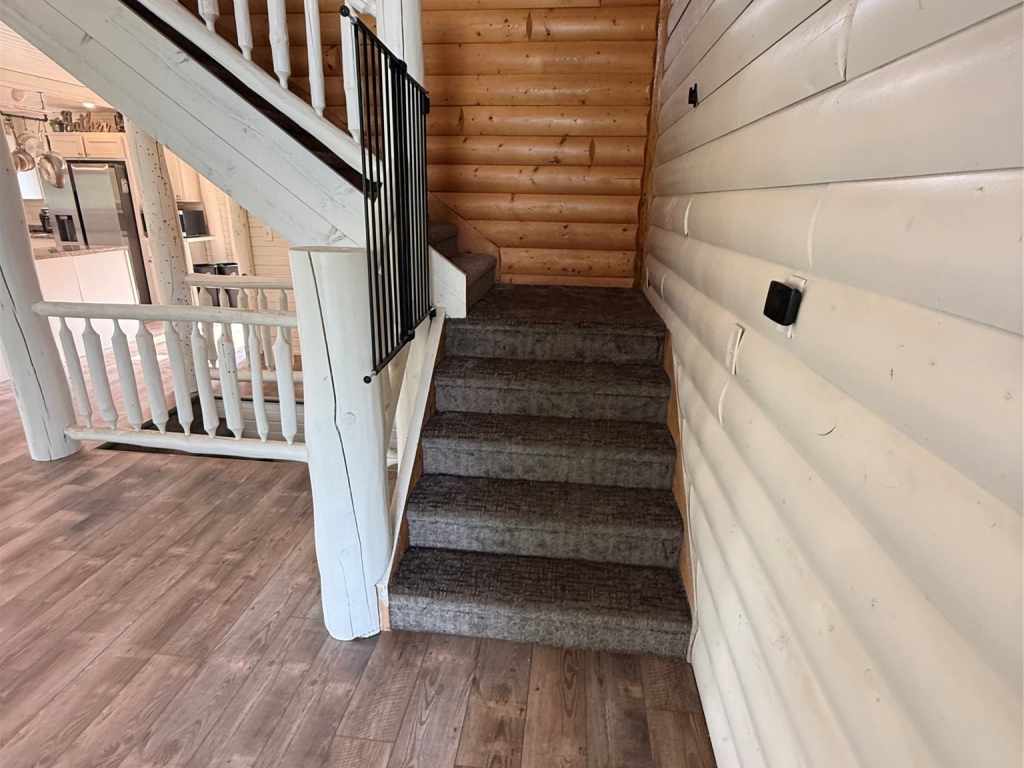 Staircase to the upper level