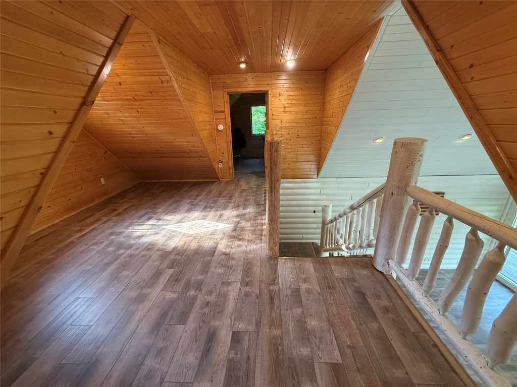 Open upper-level loft